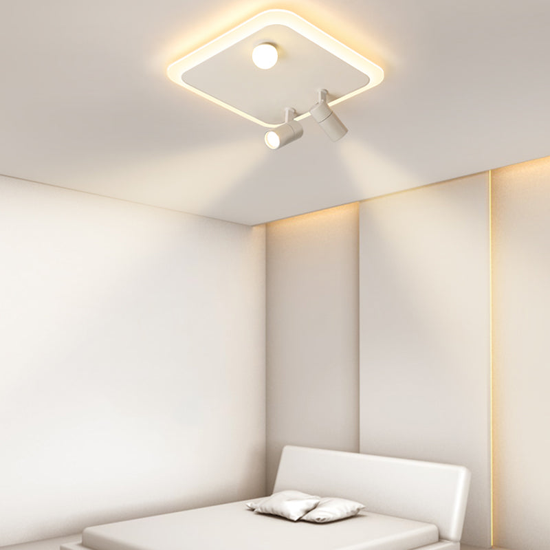 Ultramoderne LED-Deckenleuchten zur Deckenmontage, Deckenleuchte aus weißem Acryl