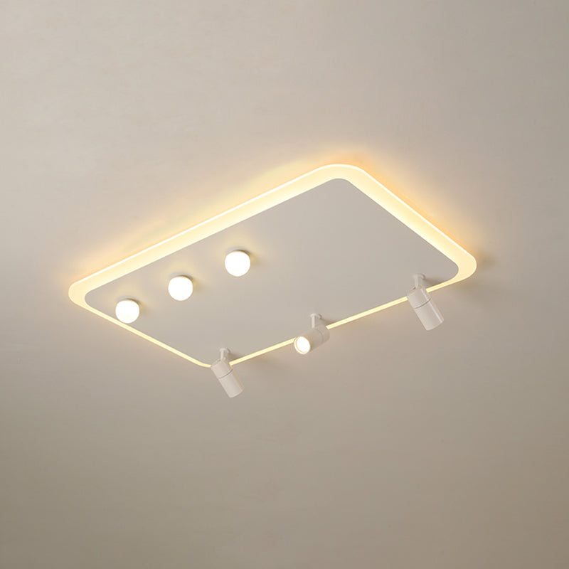 Ultramoderne LED-Deckenleuchten zur Deckenmontage, Deckenleuchte aus weißem Acryl