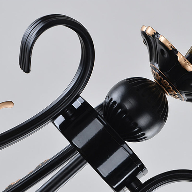 Lampada lampadario a mosaico in vetro colorato Tiffany 3/5/9 Luci Black Sospension Aione per il soggiorno per soggiorno