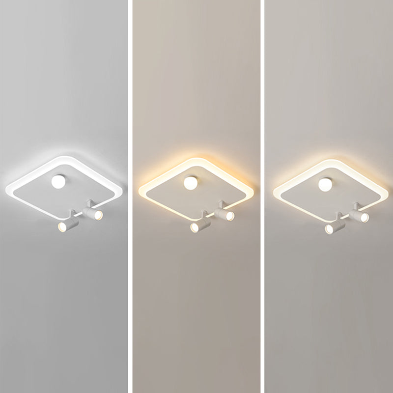 Ultramoderne LED-Deckenleuchten zur Deckenmontage, Deckenleuchte aus weißem Acryl