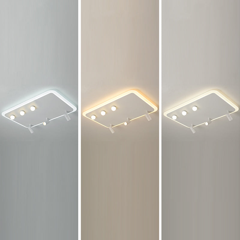 Ultramoderne LED-Deckenleuchten zur Deckenmontage, Deckenleuchte aus weißem Acryl