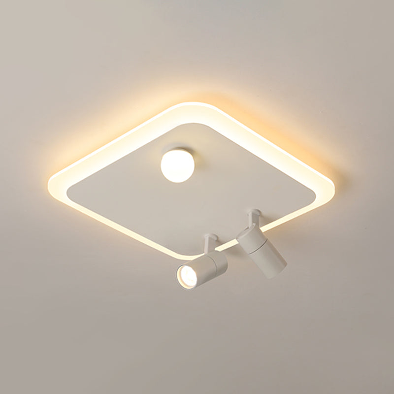 Ultramoderne LED-Deckenleuchten zur Deckenmontage, Deckenleuchte aus weißem Acryl