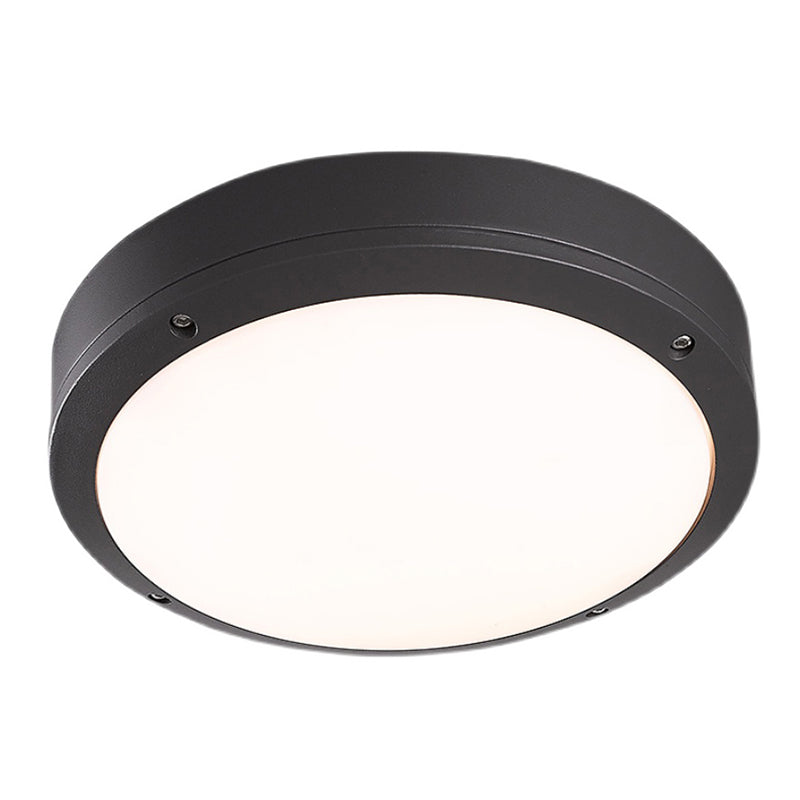 Minimalist Drum LED Flush Mount Light Aluminum Outdoor Flush Mount Ceiling Light