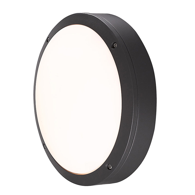 Minimalist Drum LED Flush Mount Light Aluminum Outdoor Flush Mount Ceiling Light