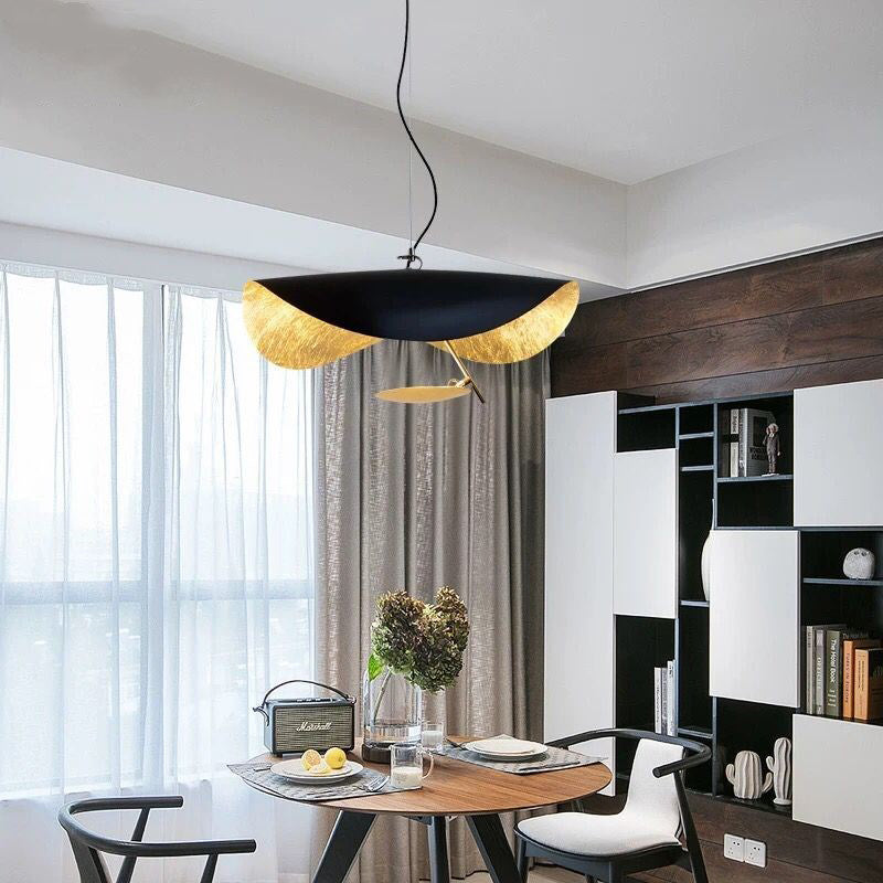 Metal Hat-Shape Chandelier Pendant Light Modern LED Chandelier Lamp for Dinning Room