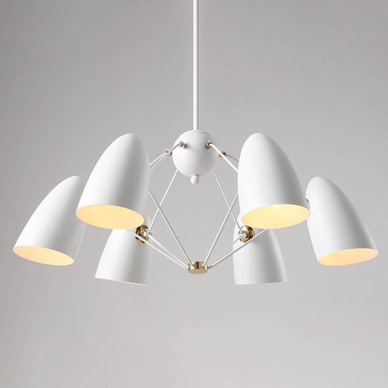 Modern Style Chandelier Pendant Light Shaded Pendant Chandelier with Metal Shade