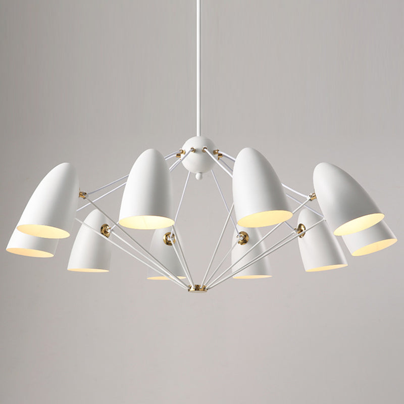 Modern Style Chandelier Pendant Light Shaded Pendant Chandelier with Metal Shade
