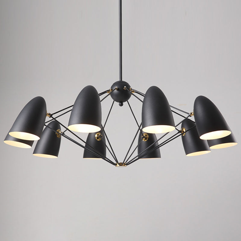 Modern Style Chandelier Pendant Light Shaded Pendant Chandelier with Metal Shade