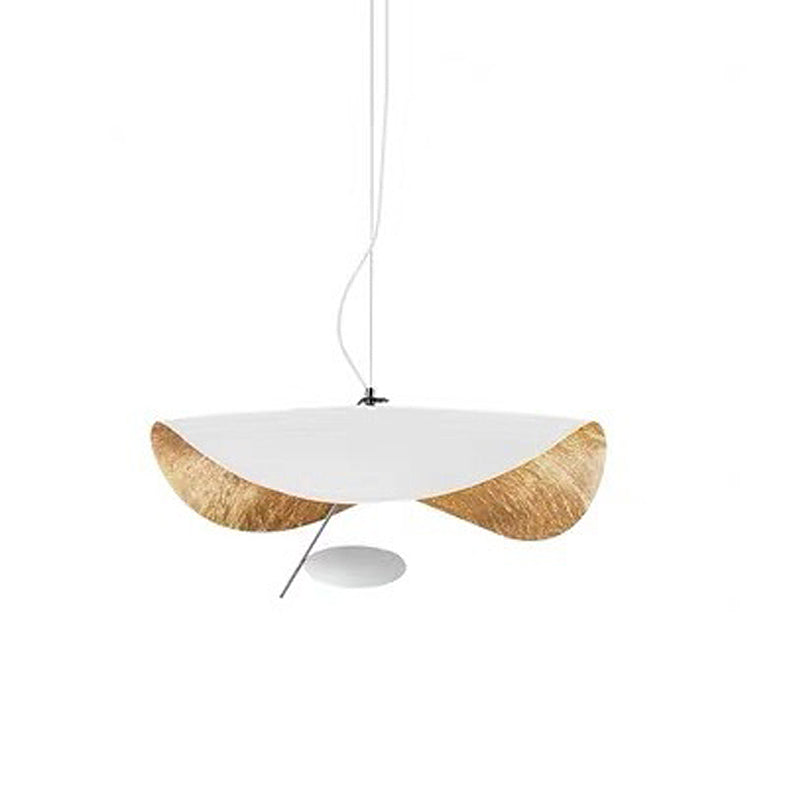 Post-modern Style Metal LED Hanging Light Lotus Leaf Shaped Minimalism Lighting Pendant for Living Room