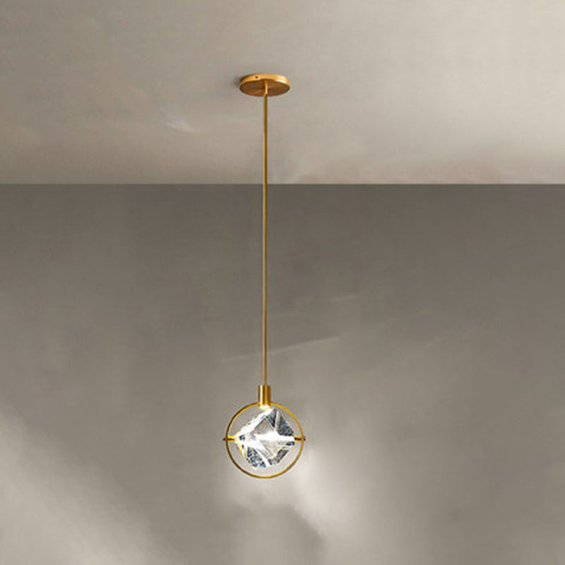 Moderne Kugel im Luxusstil Sphäre Anhänger Beleuchtungskörper Kristall 1 hängende Deckenlichter für Schlafzimmer