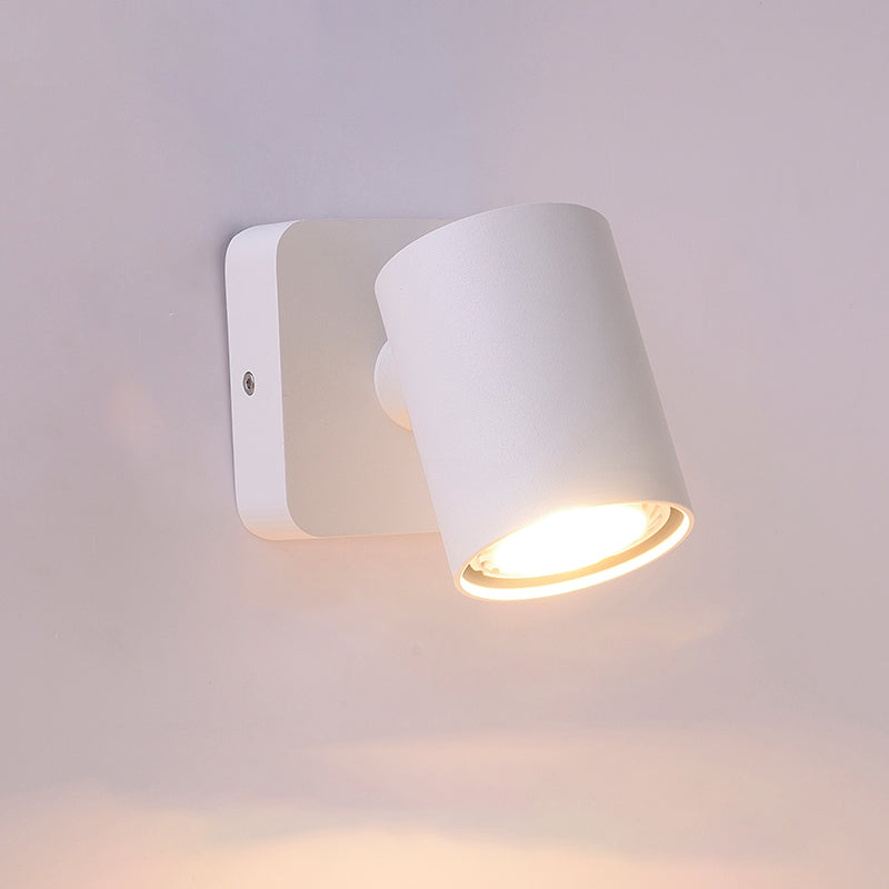 Modern Minimalist Style Cylinder Wall Light Sconces Metal 1 Light Sconce Lights for Bedroom