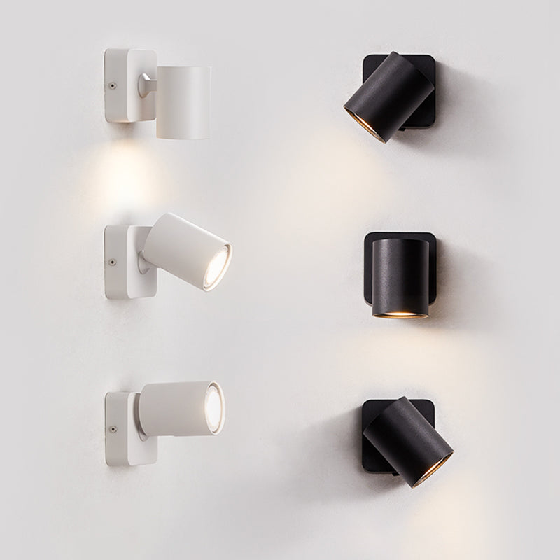 Modern Minimalist Style Cylinder Wall Light Sconces Metal 1 Light Sconce Lights for Bedroom