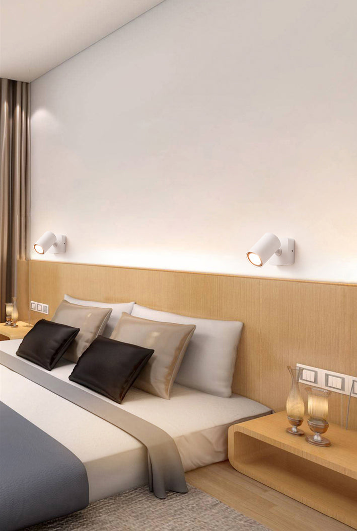 Modern Minimalist Style Cylinder Wall Light Sconces Metal 1 Light Sconce Lights for Bedroom