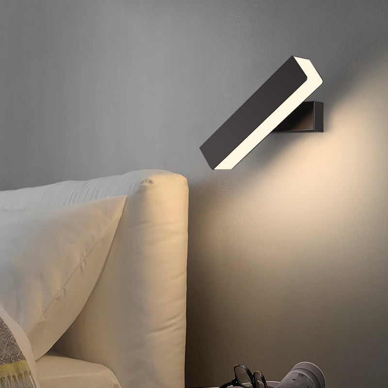Modern Minimalist Style Rectangular Wall Light Sconces Metal Sconce Lights for Bedroom