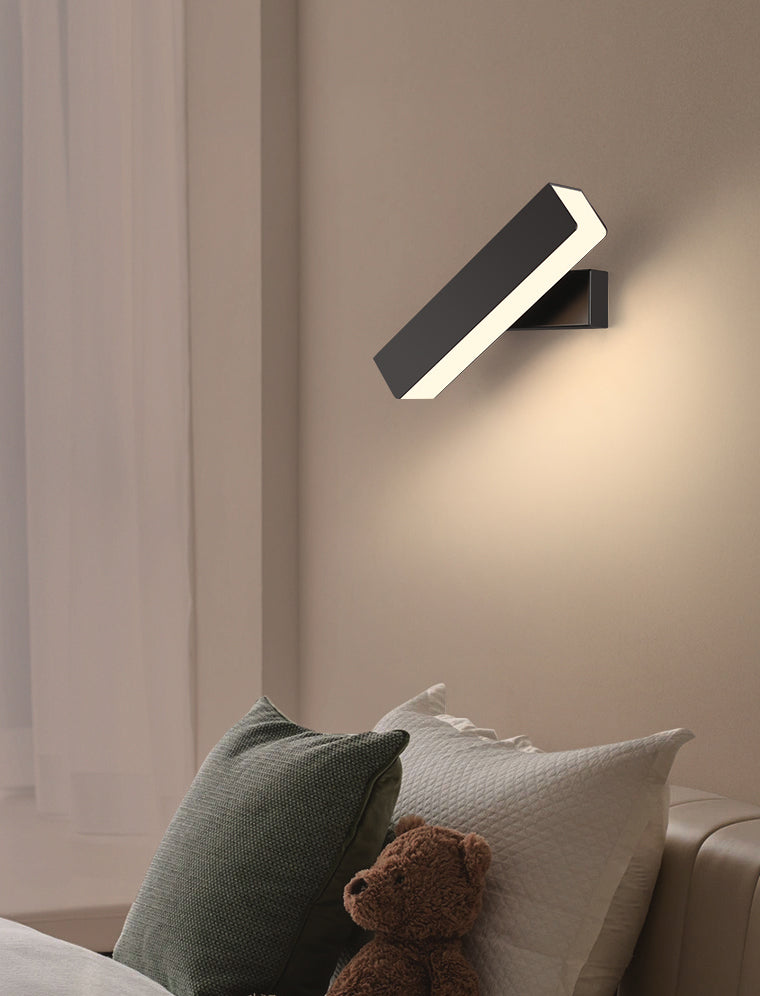 Modern Minimalist Style Rectangular Wall Light Sconces Metal Sconce Lights for Bedroom