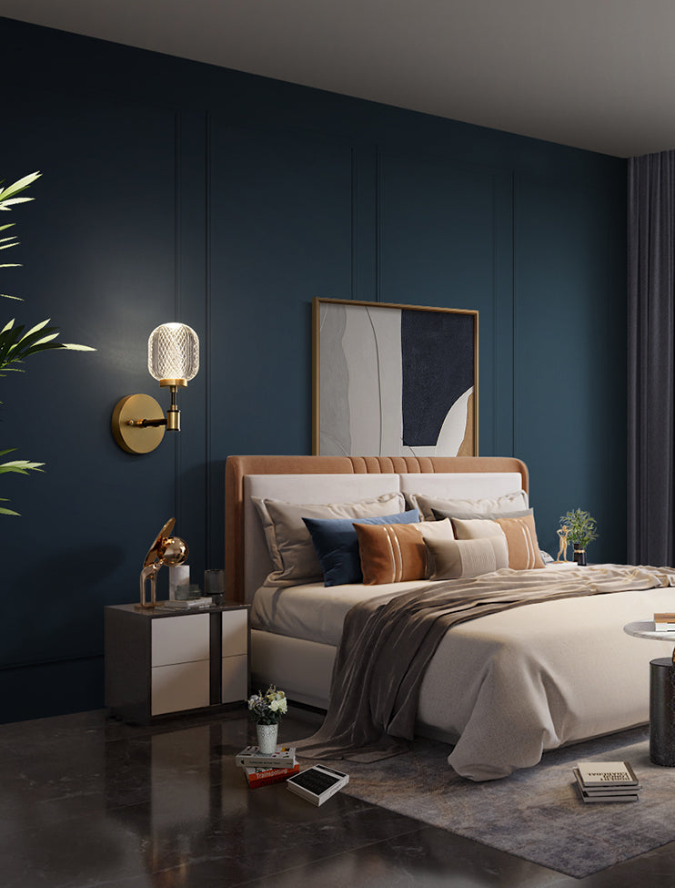 Modern Sphere Wall Mount Light Fixture 1 Light Wall Sconce for Living Room