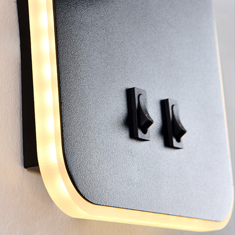 Moderne minimalistische stijl muurlampjes SCONCES Metal 2 lichten SCONCE -lichten voor slaapkamer