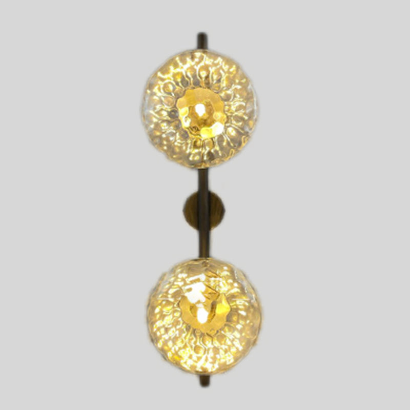 Modern Round Disc Wall Light Sconces Glass Sconce Lights for Living Room