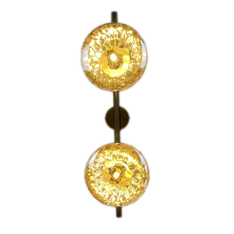 Modern Round Disc Wall Light Sconces Glass Sconce Lights for Living Room