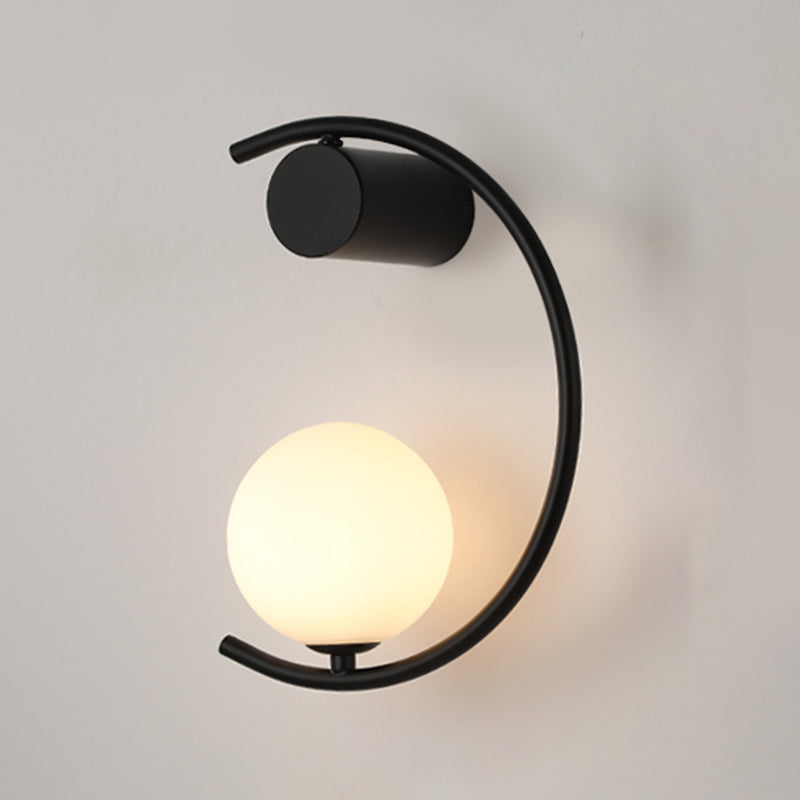 Modern Linear Wall Mounted Light Fixture Metal 1 Light Wall Sconce for Living Room