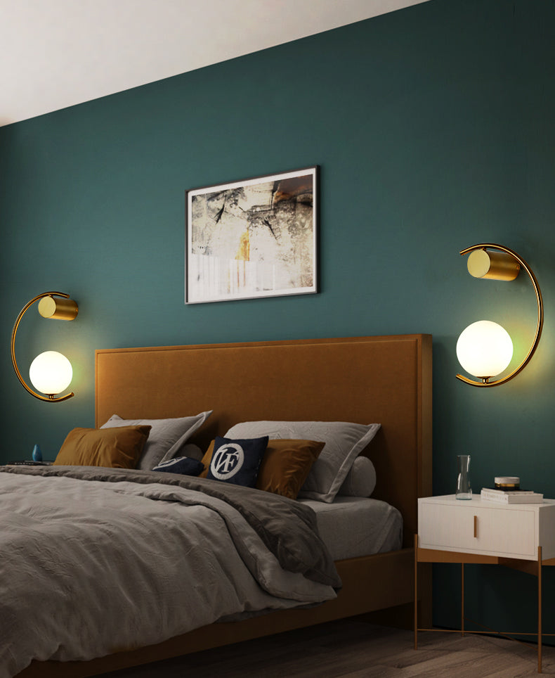 Modern Linear Wall Mounted Light Fixture Metal 1 Light Wall Sconce for Living Room