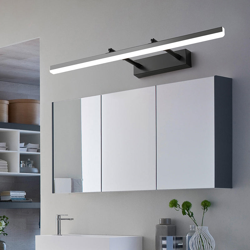 Modern Minimalist Style Linear Led Vanity Light Fixtures Vanity Lighting with Acrylic Shade