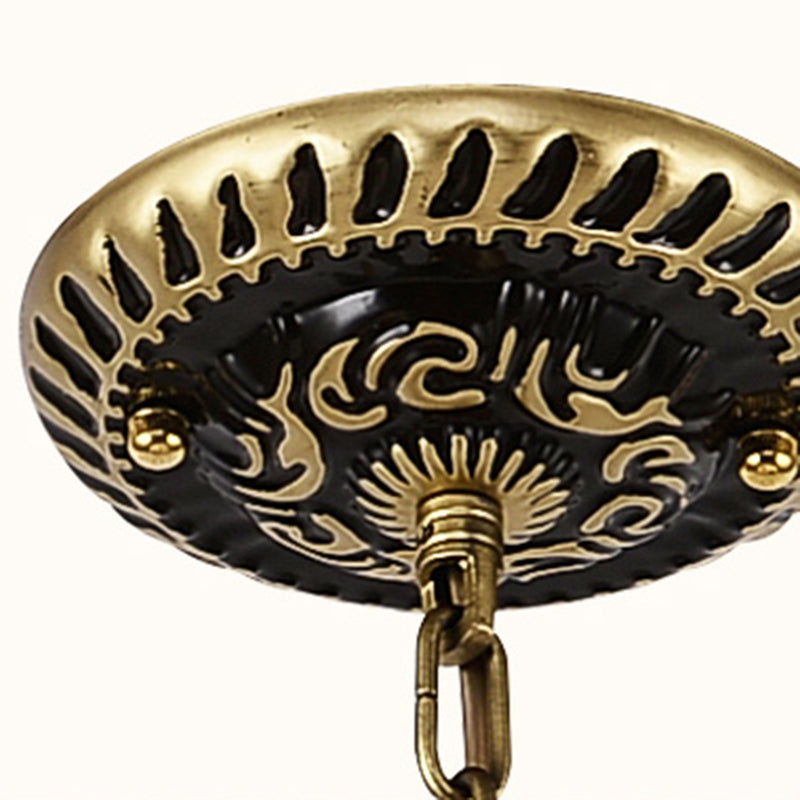 Antiek messing bol kroonluchter verlichtingsarmatuur barokke 3/5/11 lichten matglas hangende lamp