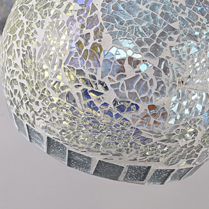 Antique Lampada del lampadario a lampadario a globo ottone