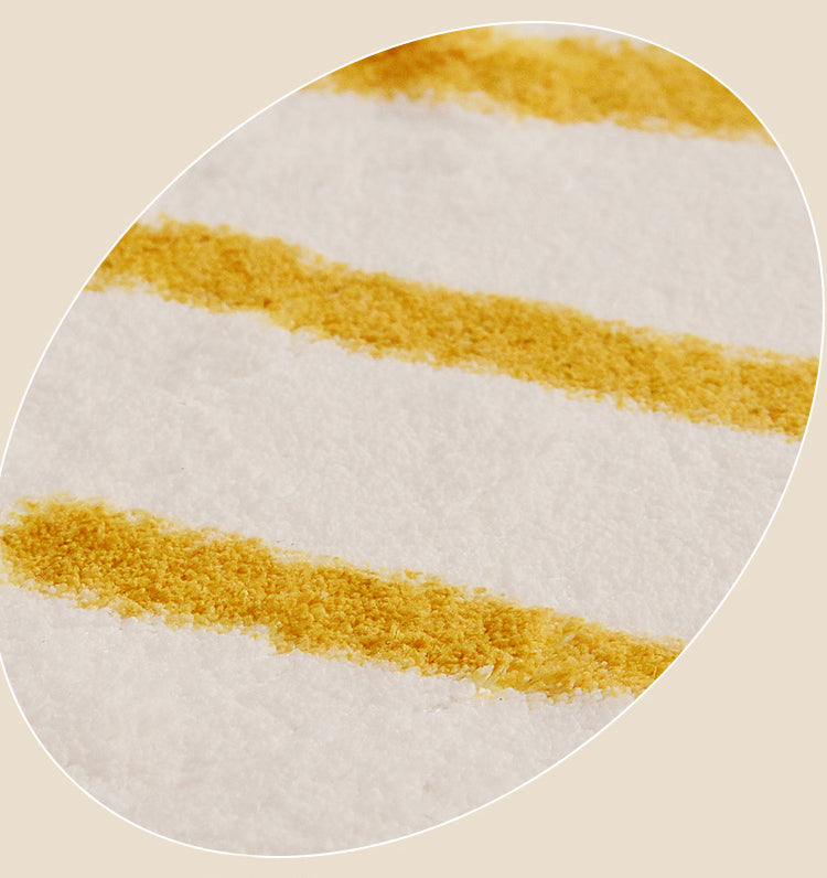 Simple Solid Color Bohemian Rug Polyester Herringbone Area Rug Non-Slip Backing Carpet for Living Room