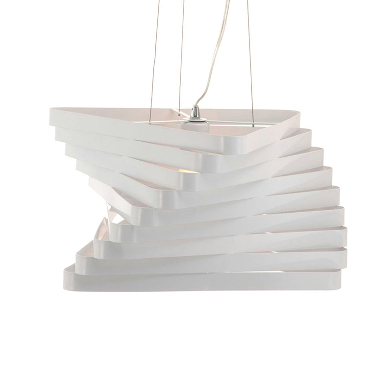 1 bulbe Laser Coupage d'éclairage suspendu de plafond en métal contemporain Lumière en blanc