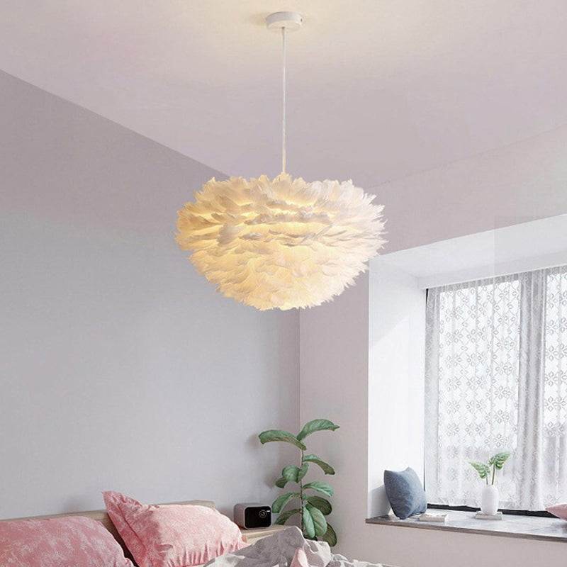 Verstelbaar hangende koord kroonluchter licht moderne eenvoud bol veer plafond hanger voor slaapkamer