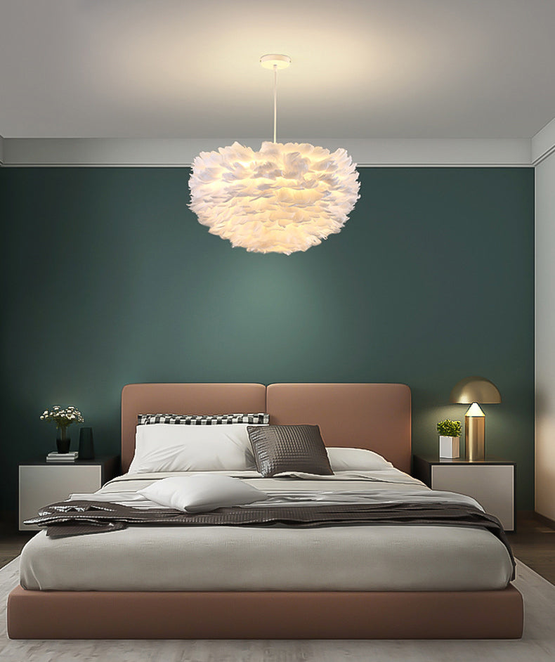 Verstelbaar hangende koord kroonluchter licht moderne eenvoud bol veer plafond hanger voor slaapkamer