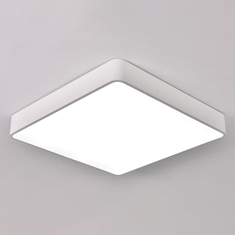 Metal Square Flush Ceiling Light Fixtures Contemporary Office Flush Mount Ceiling Light Fixture