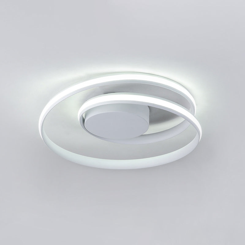 Metalen ringen semi-inbouwlamp moderne slaapkamer en woonkamer semi-inbouwlamp