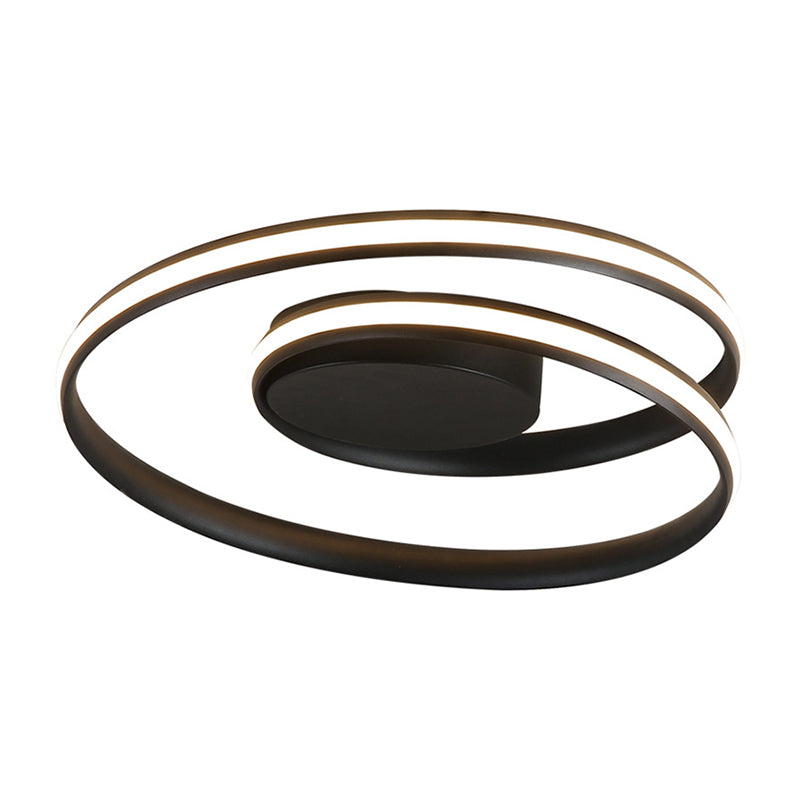 Metalen ringen semi-inbouwlamp moderne slaapkamer en woonkamer semi-inbouwlamp