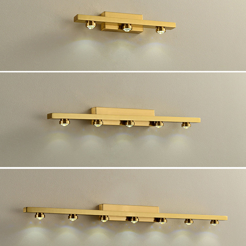 Modern Minimalist Style Bar Vanity Wall Light Fixtures Metal Vanity Lights for Toilet