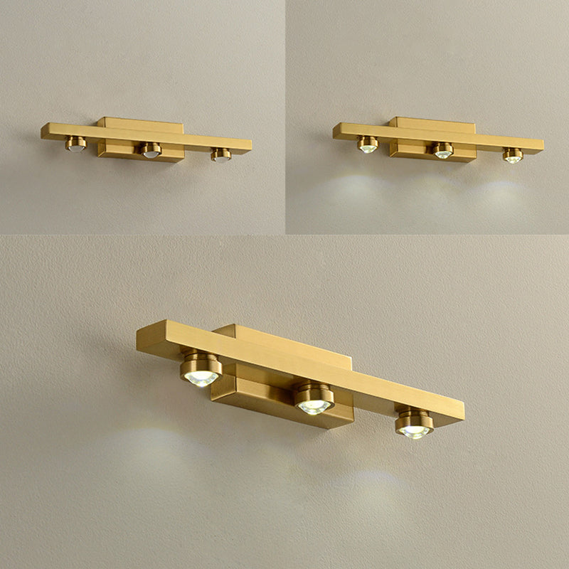 Modern Minimalist Style Bar Vanity Wall Light Fixtures Metal Vanity Lights for Toilet