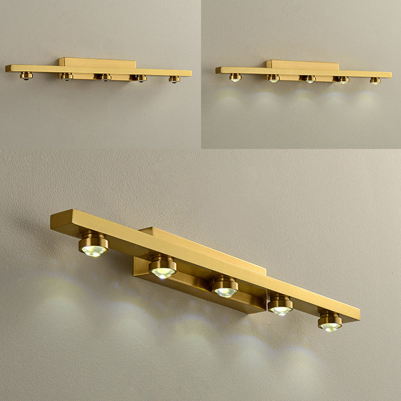 Modern Minimalist Style Bar Vanity Wall Light Fixtures Metal Vanity Lights for Toilet