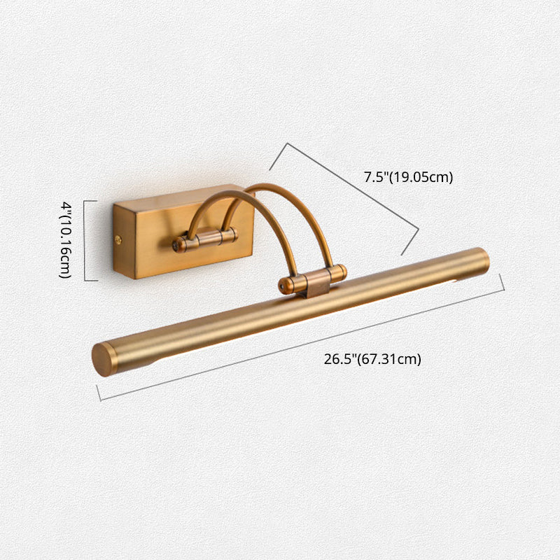 Modern Minimalist Style Cylindrical Vanity Wall Light Fixtures Metal Vanity Lights for Toilet