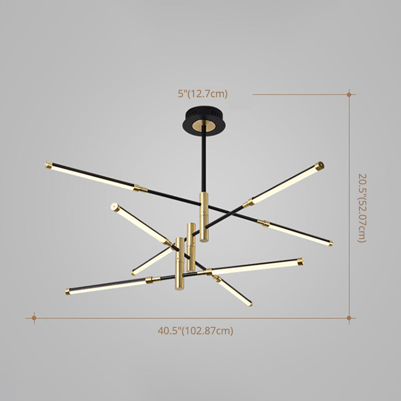 Acrylic Multi-Tier Ceiling Pendant Light Minimalistic LED Chandelier Lighting Fixture