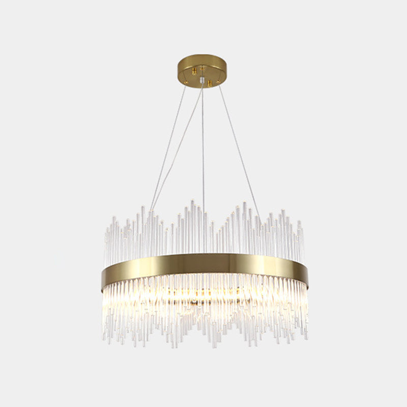 Lampada il lampadario circolare Light Segnalizzazione moderna Simplicity Crystal Crystal Ciondolo per il ristorante