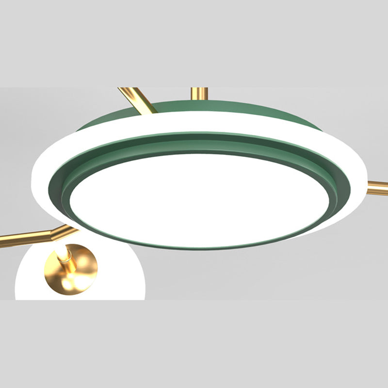 Round Flush Light Fixtures Eenvoud Acryl Plafond Light Fixtures voor Slaapkamer