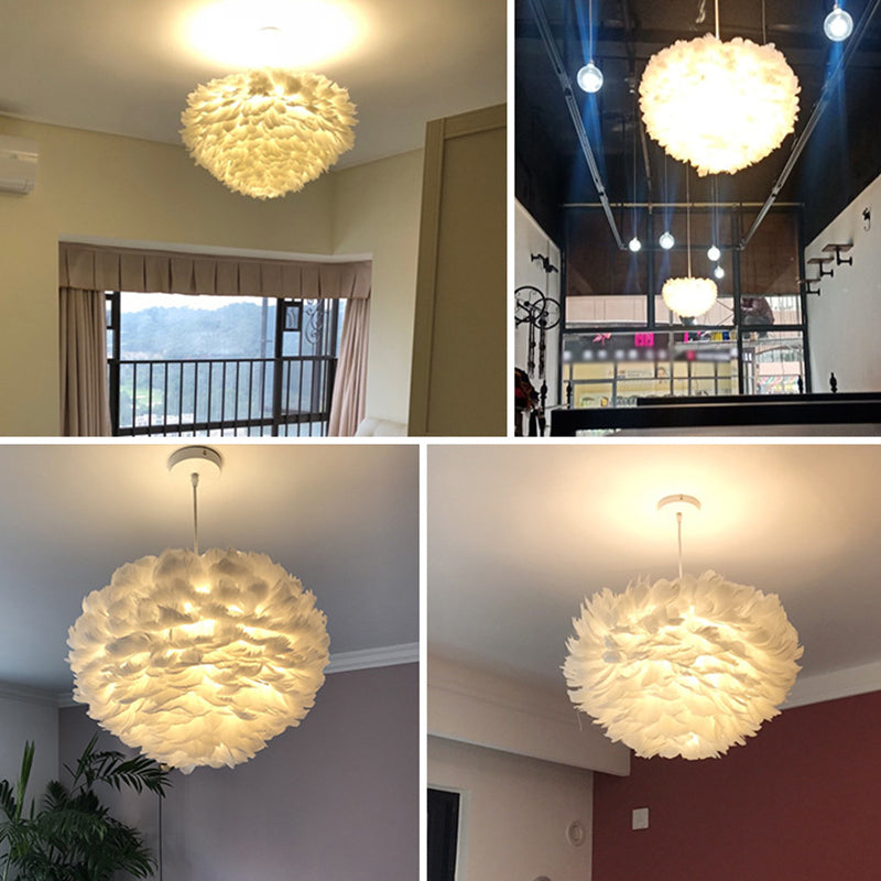 Verstelbaar hangende koord kroonluchter licht moderne eenvoud bol veer plafond hanger voor slaapkamer