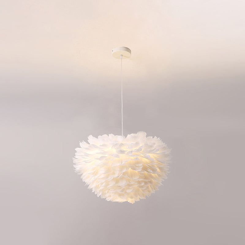 Verstelbaar hangende koord kroonluchter licht moderne eenvoud bol veer plafond hanger voor slaapkamer