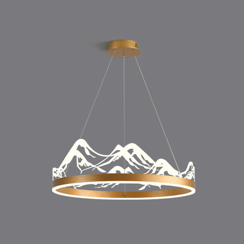 LED Chandelier Light Fixture Modern Simplicity Acrylic Pendant Lighting for Restaurant