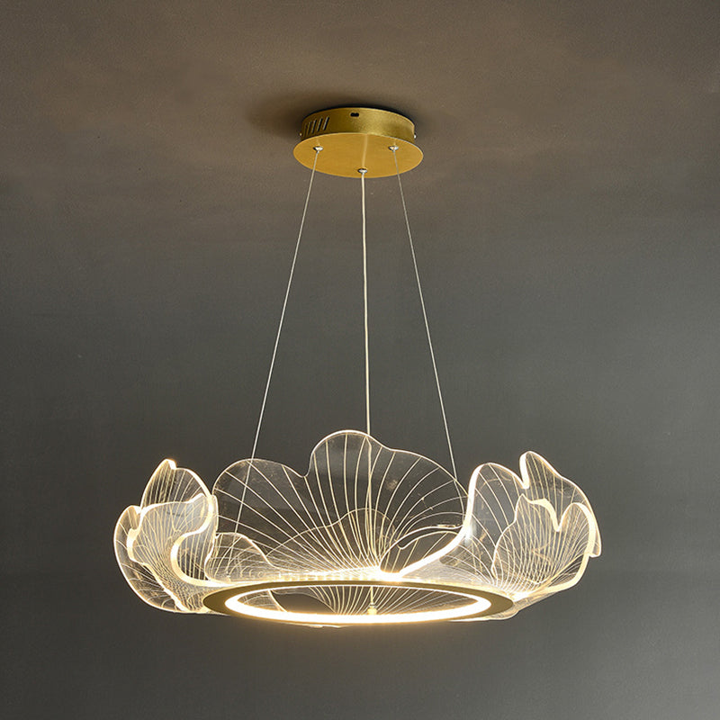 LED Chandelier Light Fixture Modern Simplicity Acrylic Pendant Lighting for Restaurant