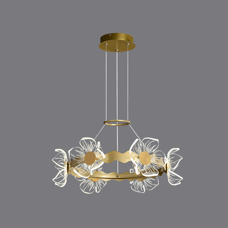 LED Chandelier Light Fixture Modern Simplicity Acrylic Pendant Lighting for Restaurant