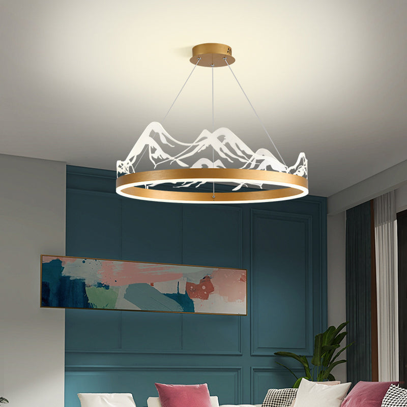 LED Chandelier Light Fixture Modern Simplicity Acrylic Pendant Lighting for Restaurant