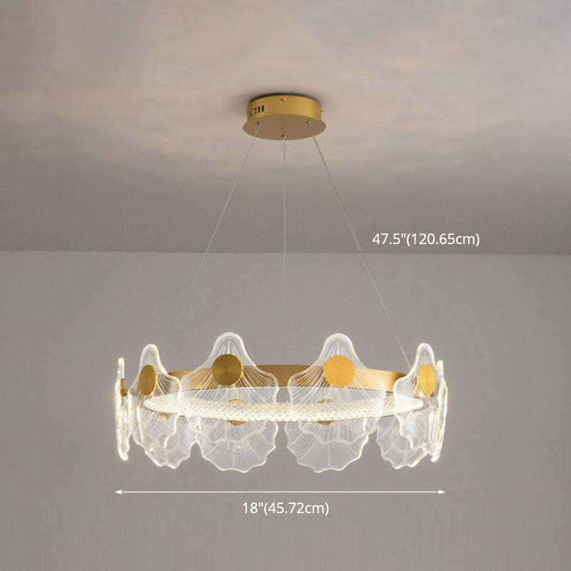 LED Chandelier Light Fixture Modern Simplicity Acrylic Pendant Lighting for Restaurant
