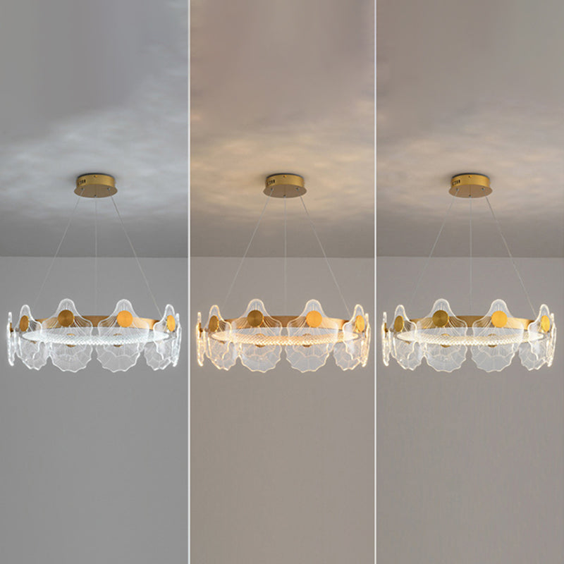 LED Chandelier Light Fixture Modern Simplicity Acrylic Pendant Lighting for Restaurant